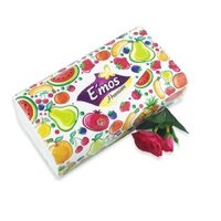 Khăn Giấy Rút E'mos Premium Hoa Quả - 230 Tờ - 2 Lớp