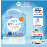 Khăn Giấy Tẩy Trang Dưỡng Ẩm Kosé Softymo Collagen Cleansing Sheet C ( Hộp 52 Miếng) [SamuelCosmetics]