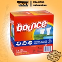 Khăn giấy thơm quần áo Bounce Outdoor Fresh Mỹ, Giấy sấy thơm quần áo Mỹ giúp kiểm soát tĩnh điện, chống nhăn và mềm vải