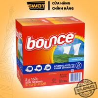 Khăn giấy thơm quần áo Bounce Outdoor Fresh Mỹ, Giấy sấy thơm quần áo Mỹ giúp kiểm soát tĩnh điện, chống nhăn và mềm vải