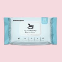Khăn giấy ướt cao cấp 80 miếng Applecrumby Pure Water Wipes, nước tinh khiết