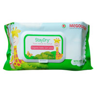 Khăn Giấy Ướt Cao Cấp Không Hương Staydry KU-STCC-KH100 100 Tờ