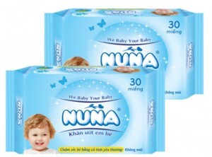 Khăn giấy ướt chiết xuất lô hội Nuna 30 tờ