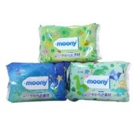 Khăn Giấy Ướt Không Mùi, Baby Wipes, 76 Tờ (140 x 200mm) - MOONY