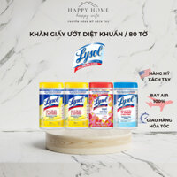 Khăn giấy ướt khử trùng Lysol / 80 tờ