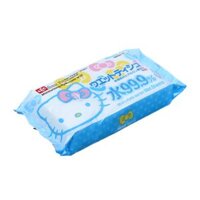 Khăn giấy ướt LEC 99,9% nước tinh khiết Hello Kitty SS237 (Gói 80 tờ)