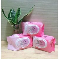 Khăn Giấy Ướt Lovely Hàn Quốc Gói To 570G 150 Tờ Không Mùi An Toàn Cho Da (Thùng giá 17.000đ)