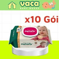 KHĂN GIẤY ƯỚT MAMAMY GÓI 100 TỜ CÓ NẮP - 10 gói