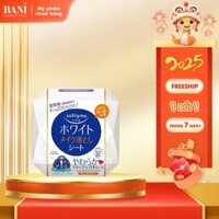 Khăn Giấy Ướt Tẩy Trang Dưỡng Trắng Da Kosé Softymo White Cleansing Sheet W (Hộp 52 miếng)