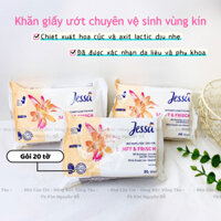 Khăn giấy ướt vệ sinh phụ nữ Jessa Đức dịu nhẹ - hàng Đức - Nhà Của Chi