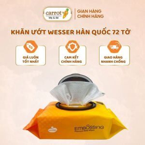 Khăn giấy ướt Wesser - 80 tờ, có nắp