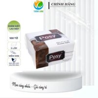 Khăn giấy vuông Posy Preminum 100 tờ cao cấp