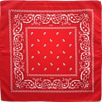 Khăn hiphop bandana Turban họa tiết cổ điển - Màu đỏ tươi họa tiết