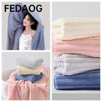 Khăn khách sạn FEDAOG, Khăn tắm nhung san hô sợi nhỏ mềm, Khăn đi biển nhẹ khô nhanh