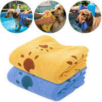 Khăn khô cho chó Khăn tắm và chải lông thấm nước Microfiber Sợi Polyester mềm Thích hợp cho chó