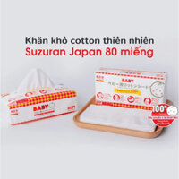 Khăn khô cotton thiên nhiên Suzuran Nhật Bản