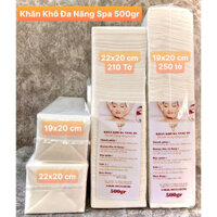 Khăn khô đa năng lau mặt Spa loại 1 khoảng 250 / 210 tờ - Khăn lau mặt dùng trong thẩm mỹ 500gr/cây siêu tiết kiệm