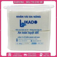 Khăn Khô Đa Năng Likado 400g 20x22cm | Thấm Hút, Đa Năng, An Toàn, Mềm Mịn Cho Làn Da Bé Yêu | Chính Hãng Likado Việt Nam | Babivina, Khăn Chính Hãng, Bán Lẻ Giá Sỉ