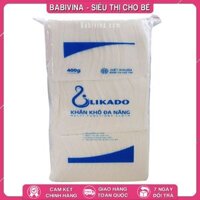 Khăn Khô Đa Năng Likado 400g 15x20cm | Thấm Hút, Đa Năng, An Toàn, Mềm Mịn Cho Làn Da Bé Yêu | Chính Hãng Likado Việt Nam | Babivina, Khăn Chính Hãng, Bán Lẻ Giá Sỉ