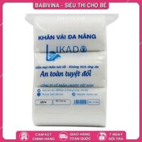 Khăn Khô Đa Năng Likado 500g | Thấm Hút, Đa Năng, An Toàn, Mềm Mịn Cho Làn Da Bé Yêu | Chính Hãng Likado Việt Nam | Babivina, Khăn Chính Hãng, Bán Lẻ Giá Sỉ