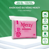 Khăn Khô Đa Năng MERZY 100% Cotton Dùng Cho Bé 14 x 19cm 500g | SIÊU THỊ THÀNH HÙY