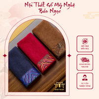 Khăn Lau Bàn Trà Đạo Hoạ Tiết Cổ Trang Thấm Hút Tốt Không Xù Không Phai Màu