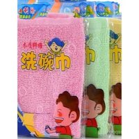 Khăn lau bát đĩa chống dầu chính hãng, khăn dày bằng sợi gỗ, không dính dầu, nhà bếp chính thức