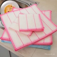 Khăn lau bát đĩa nhà bếp không dính không bong tróc, khăn lau mạnh mẽ, khăn lau bàn nhà bếp, miếng chà lười