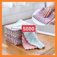 Khăn lau bếp cao cấp 2 mặt siêu dai siêu thấm nước siêu mềm mại 16x27cm sẵn kho sll mời sỉ - 5 KHĂN