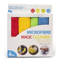 Khăn lau đa năng Micro Fibre bộ 4 cái Uncle Bills BC0121