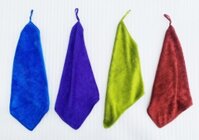 Khăn lau đa năng (microfiber), set 4 màu, (30x30cm)