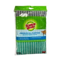 Khăn Lau Đa Năng, Scotch-Brite, Premium All Purpose Microfiber Cloth, 2 Cái (40 x 40cm) - 3M