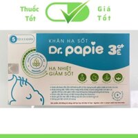 Khăn Lau Hạ Sốt Cho Bé Từ 3 Tháng Tuổi Dr Papie Khăn Dùng Nhiều Lần c