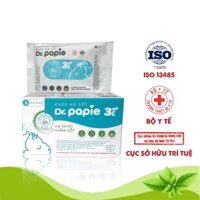 Khăn Lau Hạ Sốt Dr Papie 3+ Cho Bé Hạ Nhiệt Giảm Sốt Ngăn Ngừa Co Giật