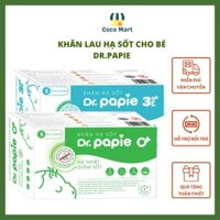 Khăn lau hạ sốt Dr Papie, hạ sốt nhanh, dùng được cho trẻ sơ sinh