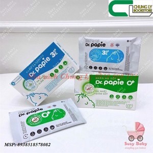 Khăn lau hạ sốt Dr.Papie 0M+ (5 tờ)