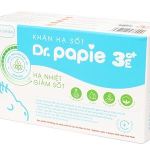 Khăn lau hạ sốt Dr.Papie 3M+ (25 tờ)