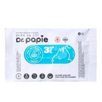 Khăn lau hạ sốt Dr.Papie 5 tờ cho bé 3M+