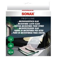 Khăn lau kính Sonax Microfiber Cloth Glass 3 cái