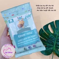 Khăn Lau Mát Giảm Nhiệt Fever-eez Cool Care Cho Bé 3m+, Khăn Lau Hạ Sốt