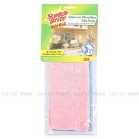 Khăn Lau Microfiber Scotch-Brite 3M Gói 3 Cái (Giao Màu Ngẫu Nhiên)