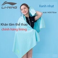 Khăn lau mồ hôi thể thao, khăn tắm chính hãng LINING - LXXR808-1. khích thước 140cm*70cm