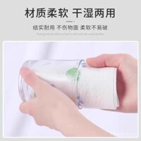 Khăn lau nhà lười biếng dùng một lần, khăn giấy đặc biệt cho nhà bếp, khăn lau khô và ướt, khăn rửa chén hai mặt, thấm hút dầu, giấy lau, miếng chà sàn