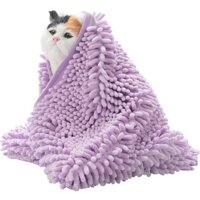 Khăn lau nhanh khô thấm hút cho chó cưng, khăn tắm cho chó con và mèo, đồ dùng tắm cho chó poodle