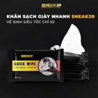 Khăn lau sạch giày nhanh siêu tốc SNEAK3R WIPES gói 12c - Gói 12 tờ