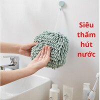 Khăn Lau Tay Nhà Bếp Nhà Tắm Bông Mềm Siêu Thấm Hình San Hô (T350) (Cái)