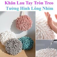Khăn Lau Tay Tròn Treo Tường Hình Lông Nhím