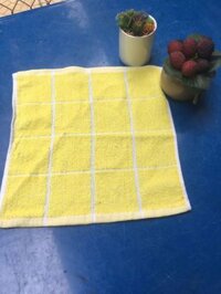 Khăn lau trắng/ vàng (27x27)