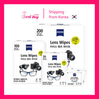 Khăn lau vệ sinh lens camera, mắt kính, màn hình điện thoại, máy tính ZEISS Lens Wipes hộp 100 miếng