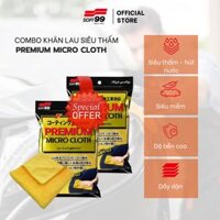 Khăn lau xe cao câp siêu hut nươc, siêu bên Premium Micro Cloth C-157 Soft99 Nhât Ban